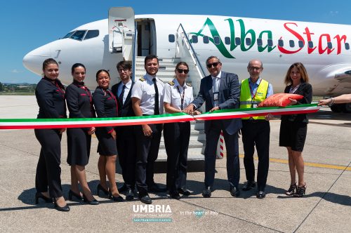 Albastar’s first connection from Perugia to Lamezia takes off