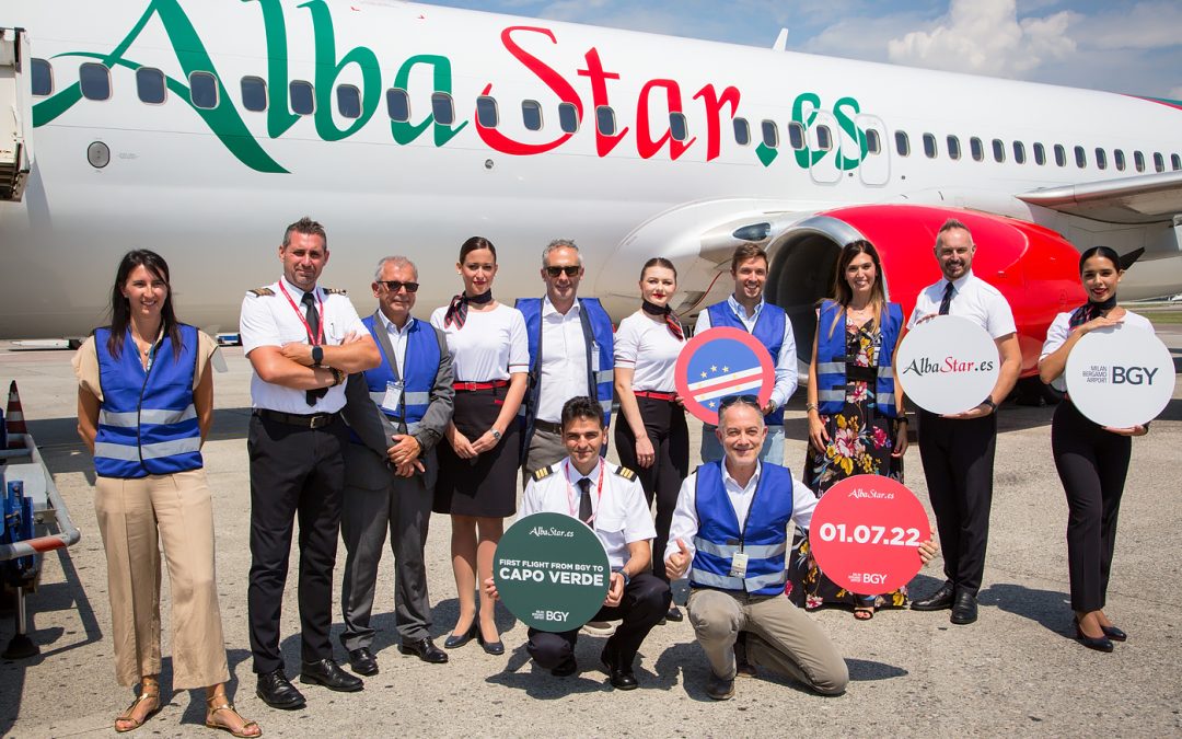 Albastar opera vuelos directos desde Milán Bérgamo a Cabo Verde, Isola del Sal